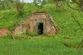 Old military bunker in forest Royalty Free Stock Photo