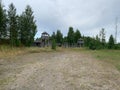 old military concentration camp. outdoor prison for prisoners