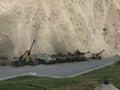 Old military equipment in Panjshir valley.