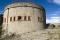 The old military fortification in Alps Royalty Free Stock Photo