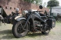 Old military motorbike Royalty Free Stock Photo