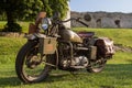 Old military motorcycle from WWII