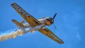 Old military plane at Bucharest Aeronautic show Royalty Free Stock Photo