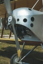 Old plane. light, small aircraft with a propeller. fighter, bomber. Housing, chassis, aircraft engines