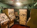 Old military ship communication equipment Royalty Free Stock Photo