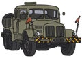 Old military towing truck