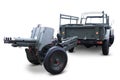 Old military vehicle with machine gun Royalty Free Stock Photo