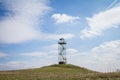 Old military watchtower on the Serbian border used for army observation and border control.