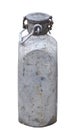 Old military water flask made of metal