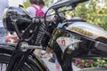 Old military Zundapp motorbike at a veteran show