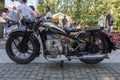 Old military Zundapp motorbike at a veteran show