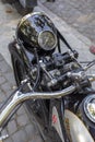 Old military Zundapp motorbike at a veteran show