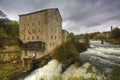 The old mill in Elora, Canada by the gorge Royalty Free Stock Photo