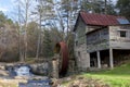 Old mill house located in north Georgia with running water