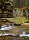 Old mill with Kamenice river Royalty Free Stock Photo