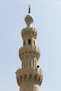 Old minaret of mosque ,Islamic Cairo, Egypt. Royalty Free Stock Photo