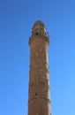 Old Minaret of The Ulu Camii Mosque with Arabic Writings.October 09,2021 in Mardin,Turkey