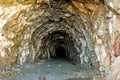 Old mine tunnel Royalty Free Stock Photo