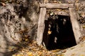 Old mine entrance Royalty Free Stock Photo