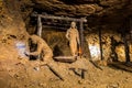 Old miners in a Silver Mine in Tarnowskie Gory, UNESCO heritage site