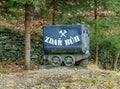 Old mining cart in open air museum by Stribro