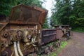 Old mining equipment for a gold mine