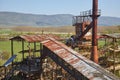 Old mining industrial facility remains Royalty Free Stock Photo