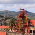 Old mining machinery in the town of real del monte, in hidalgo XII