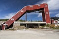 Old mining tower, Folldal Royalty Free Stock Photo