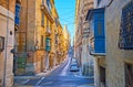 The Old Mint street in Valletta, Malta
