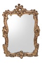 Old antique mirror frame Royalty Free Stock Photo