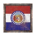 Old Missouri flag Royalty Free Stock Photo