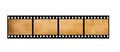 Old  35mm filmstrip Royalty Free Stock Photo