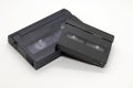 Old 8mm Video Cassette and Mini Dv Royalty Free Stock Photo