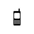 old mobile phone with antenna icon. Element of simple icon for websites, web design, mobile app, info graphics. Signs and symbols Royalty Free Stock Photo