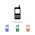 old mobile phone with antenna icon. Elements of simple web icon in multi color. Premium quality graphic design icon. Simple icon Royalty Free Stock Photo