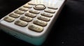 Old mobile phone number keyboard or keypad Royalty Free Stock Photo
