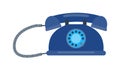 Old mobile phone retro vector illustration. Royalty Free Stock Photo