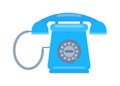 Old mobile phone retro vector illustration. Royalty Free Stock Photo