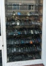 Old Mobile Phones on the Shop Window