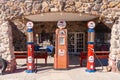 Mobilgas pumps along the route 66 Royalty Free Stock Photo