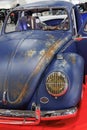 Old Model Volkswagen Beetle with Rusty Exterior Bodywork but Refurbished Internally