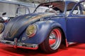 Old Model Volkswagen Beetle with Rusty Exterior Bodywork but Refurbished Internally