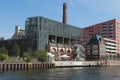 Old and modern architecture at River Spree, Berlin