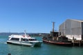 Old and modern boats, Queens Wharf Wellington Royalty Free Stock Photo