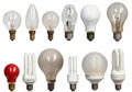 Old and modern bulbs