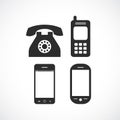 Phone vector icon Royalty Free Stock Photo