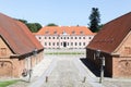 The old Moesgaard museum and former manor house in Hojbjerg, Denmark