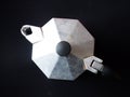Old moka pot from above Royalty Free Stock Photo