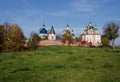 Old Monastery on a background of autumn tree